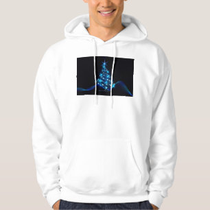 SlipperyJoe's stylised glowing Christmas tree brig Hoodie