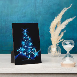 SlipperyJoe's stylised glowing Christmas tree brig Plaque