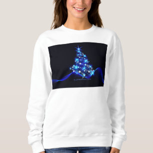 SlipperyJoe's stylised glowing Christmas tree brig Sweatshirt