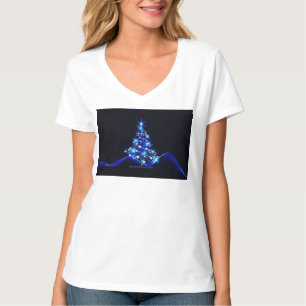 SlipperyJoe's stylised glowing Christmas tree brig T-Shirt