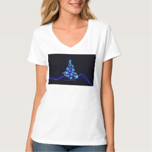 SlipperyJoe's stylised glowing Christmas tree brig T-Shirt