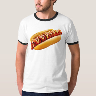 SlipperyJoe's summer BBQ vibe hot dog nestled soft T-Shirt