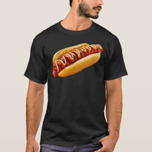 SlipperyJoe's summer BBQ vibe hot dog nestled soft T-Shirt
