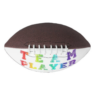 SlipperyJoe's team player filled with smooth rainb American Football