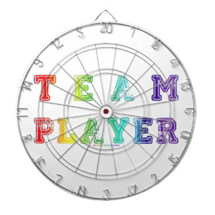 SlipperyJoe's team player filled with smooth rainb Dartboard