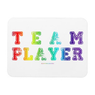 SlipperyJoe's team player filled with smooth rainb Magnet