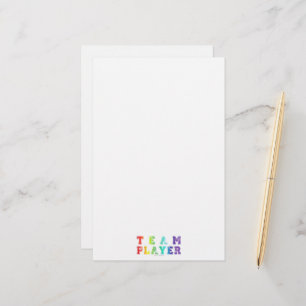 SlipperyJoe's team player filled with smooth rainb Stationery
