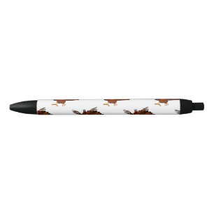 SlipperyJoe's Thanksgiving gobble responsibly live Black Ink Pen