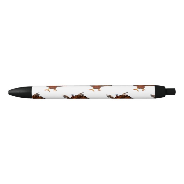 SlipperyJoe's Thanksgiving gobble responsibly live Black Ink Pen (Front)