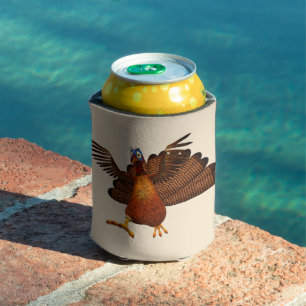 SlipperyJoe's Thanksgiving gobble responsibly live Can Cooler