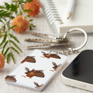 SlipperyJoe's Thanksgiving gobble responsibly live Key Ring