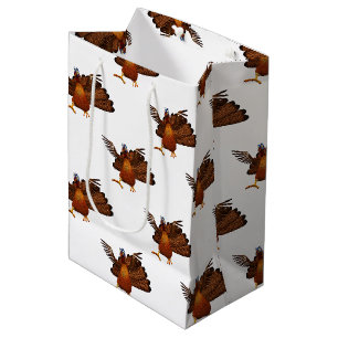 SlipperyJoe's Thanksgiving gobble responsibly live Medium Gift Bag