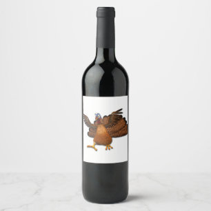SlipperyJoe's Thanksgiving gobble responsibly live Wine Label
