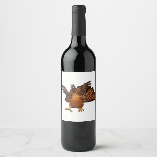 SlipperyJoe's Thanksgiving gobble responsibly live Wine Label (Front)