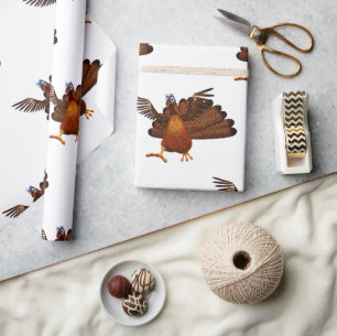SlipperyJoe's Thanksgiving gobble responsibly live Wrapping Paper