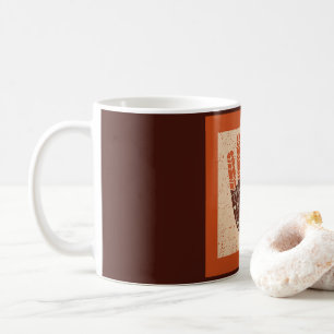 SlipperyJoe's Thanksgiving playful turkey illustra Coffee Mug