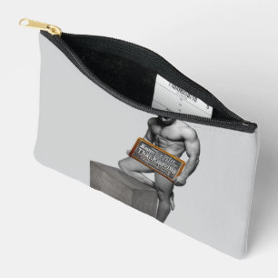 SlipperyJoe's Thanksgiving tradition muscular male Accessory Pouch