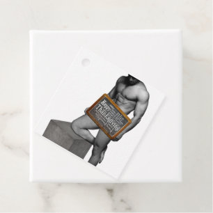 SlipperyJoe's Thanksgiving tradition muscular male Favour Tags