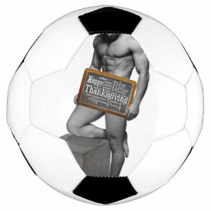 SlipperyJoe's Thanksgiving tradition muscular male Football