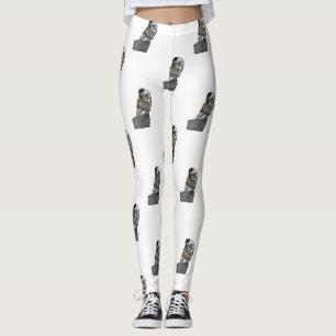 SlipperyJoe's Thanksgiving tradition muscular male Leggings