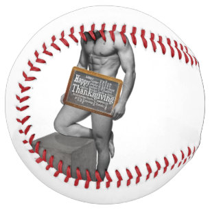 SlipperyJoe's Thanksgiving tradition muscular male Softball