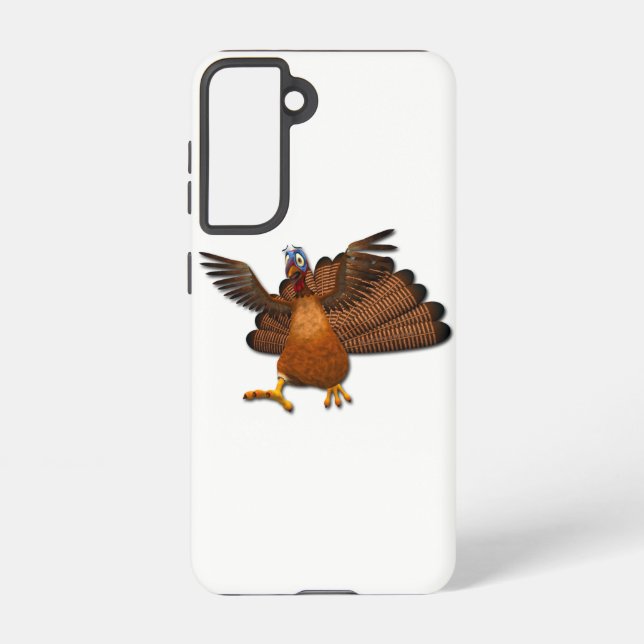 SlipperyJoe's Thanksgiving turkey wings colourful  Samsung Galaxy S21 Case (Back)
