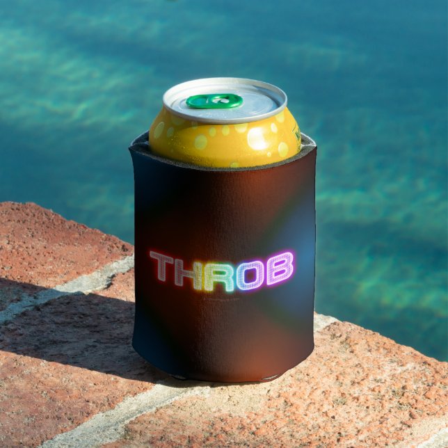 SlipperyJoe's throb rainbow-like gradient thick ca Can Cooler (In Situ Pool)