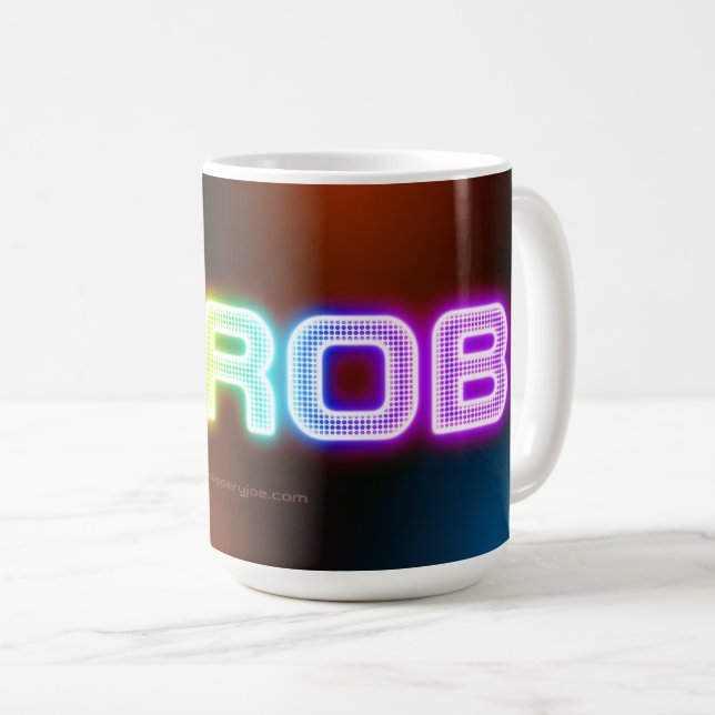 SlipperyJoe's throb rainbow-like gradient thick ca Coffee Mug (Front Right)