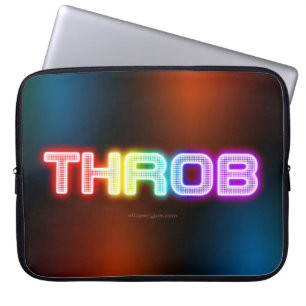 SlipperyJoe's throb rainbow-like gradient thick ca Laptop Sleeve