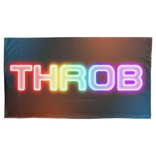 SlipperyJoe's throb rainbow-like gradient thick ca Pillowcase (Front)