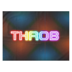 SlipperyJoe's throb rainbow-like gradient thick ca Tablecloth