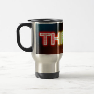 SlipperyJoe's throb rainbow-like gradient thick ca Travel Mug