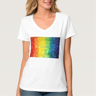 SlipperyJoe's tie-dyed flag rainbow pressed into s T-Shirt