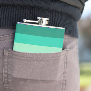 SlipperyJoe's trans-inclusive gay men's flag palet Hip Flask