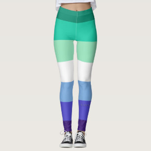 SlipperyJoe's trans-inclusive gay men's flag palet Leggings