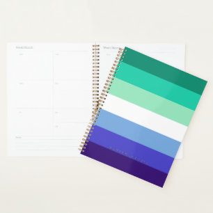 SlipperyJoe's trans-inclusive gay men's flag palet Planner