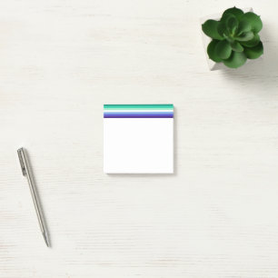 SlipperyJoe's trans-inclusive gay men's flag palet Post-it Notes