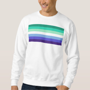 SlipperyJoe's trans-inclusive gay men's flag palet Sweatshirt