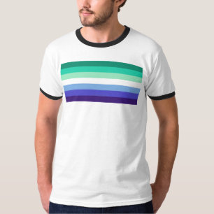 SlipperyJoe's trans-inclusive gay men's flag palet T-Shirt