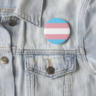 SlipperyJoe's transgender pride flag diversity rig 6 Cm Round Badge