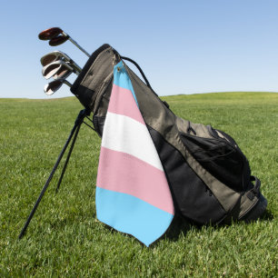 SlipperyJoe's transgender pride flag diversity rig Golf Towel