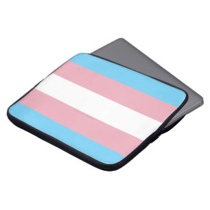SlipperyJoe's transgender pride flag diversity rig Laptop Sleeve