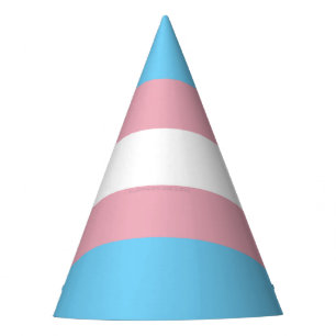 SlipperyJoe's transgender pride flag diversity rig Party Hat
