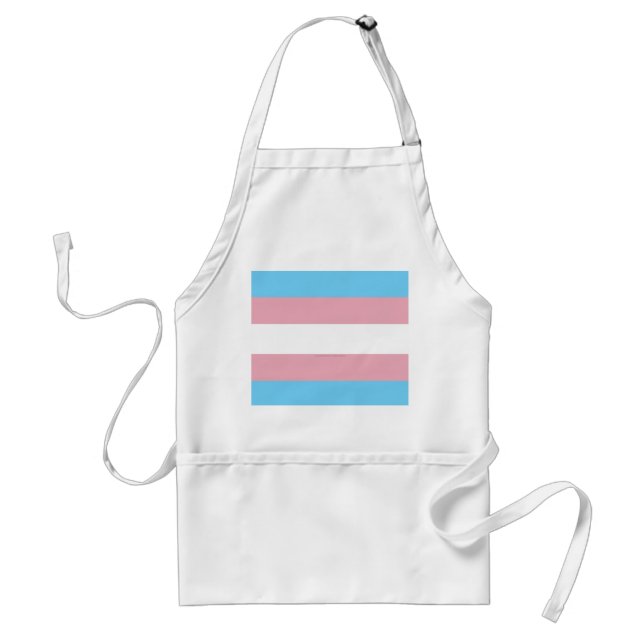 SlipperyJoe's transgender pride flag diversity rig Standard Apron (Front)