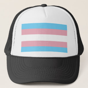 SlipperyJoe's transgender pride flag diversity rig Trucker Hat