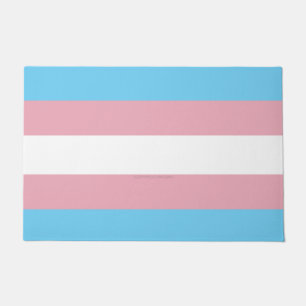 SlipperyJoe's transgender pride flag visibility di Doormat