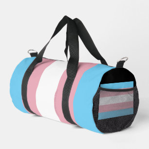 SlipperyJoe's transgender pride flag visibility di Duffle Bag