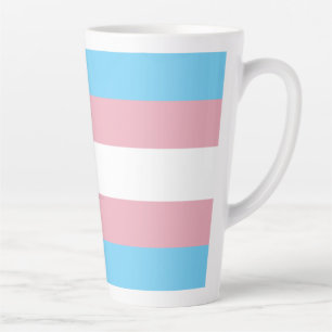 SlipperyJoe's transgender pride flag visibility di Latte Mug