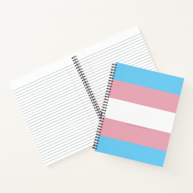 SlipperyJoe's transgender pride flag visibility di Notebook (Inside)
