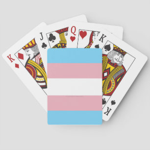 SlipperyJoe's transgender pride flag visibility di Playing Cards